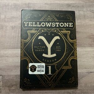 Yellowstone Season 1 DVD With Slip Cover & Dutton Ranch Decal New Factory Sealed